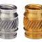 ISC-M3/M4/M5/M6 Brass Insert Nut knukles Nuts Insertos Knurling Copper Rivnut Threaded Rivet Ecrou Cejilla Inserti PEM Standard