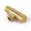 All copper gold thickened hot and cold water triangle valve water stop valve