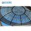 China Manufacturer Steel Space Frame Glass Atrium Dome Roof Skylight Roof with Fiberglass?