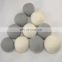 Wholesale customized logo felted laundry wool dryer balls organic wool balls
