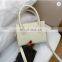 Multi plaid grid red white pu leather crossbody shoulder handbags purse with handles adjustable strap