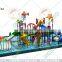 Guangzhou factory kids play set swimming plastic pool water slide