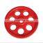 Body Exercise Weight Lifting Training Rubber Weight Plate With 7 holes