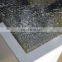 USA standard broken designed ice cracked glass table top for home furniture