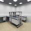 Electristic Lab wall bench Steel and Wood Laboratory Chemical Wall Bench C Frame