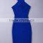 Summer dress wholesale luury 2016 new fashion blue halter sey women evening party bandage Dress Bandage Bodycon Women Wearing