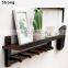 Bamboo Wooden Wall Mounted Coat Rack Wall Mount With Shelf Photo Frame Shelf Hooks Perfect Touch for Entryway Kitchen Bathroom