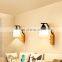 Nordic Wall Lamp Indoor Modern LED Bedside Lamp E27 Wooden Wall Lamp White