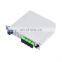 Offer sc/upc or sc/apc for choose, mini plc 1x4  plc steel box splitter 4 ouput-end model