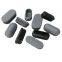 30x15mm Oval Plastic Pipe Plug End Plugs Black PE for Furniture