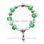hot selling european charm murano glass bead bracelet