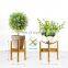 mid century adjustable garden indoor wooden plant stand bamboo flower stand