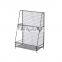 K&B convenient floor storage mesh shelf rack easy moving wire mesh basket shelf