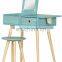 Solid Color Dressing Table With Stool Set