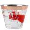 Disposable Hard Clear 9oz 10oz 12oz 14 oz Rose Gold Plastic Cups
