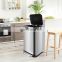 New design kitchen compost bin 32L Large Metal Kitchen Garbage Bin with Soft Close lid  Pedal Stainless Steel Rubbish Bin