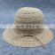 C67510A ladies lace bow straw hat sun hat for lady