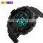 SKMEI 1243 Fashion Silicone LED Digital Chronograph Men's Watch 50M Waterproof Back Light Sport Watch
