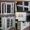 iron grid security PVC windows/plastic casement window