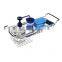sponge drain holder Sink Caddy Sponge Holder, Hanging Dish Sponge Organizer Holder, Over Sink Expandable Brush Soap Storage Rack