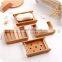 Portable Wooden Natural Bamboo Soap Dishes Tray Holder Storage Soap Rack Plate Box Container Bathroom Soap Dish