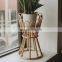 New Design Rattan Plant Stand Handwoven Unique Wicker Planter pot Holder Basket Wholesale