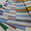 Perennial supply of a large number of rib knitted striped fabrics