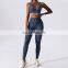 Women Clothing Yoga Tracksuit Shorts Set Active Wear Workout Athletic Gym 2 Piece Yoga Sets Sports Bra