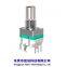 9mm vertical incremental rotary encoder with press switch, 10 pulse 20 dotent, metal shaft, IP67 waterproof