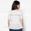 Fashionable women t shirt white color new t shirt design OEM manufacturing TS088