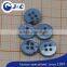 Bespoke Shape Dying Blue Trocas Shell Buttons for Fashion Dress Show