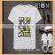 2016 new fashion design tee shirts with textile cotton yarn o-neck new printing style