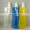 Food safe foldable water bottle PE+PA+PET cheap reusable water bottle                        
                                                                                Supplier's Choice