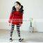 2015 Wholesale clothing 2pcs sets clothing for children christmas tight leggings with t-shirt sets autumn girls clothing sets