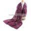 2016 Spring Newest Colorful Leaf Hand Embroidery Designs Cotton Scarves