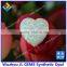 OP17 White Synthetic Opal Heart Cabochon Shape Opal Pendants for Necklace
