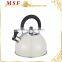 MSF-2840 Heat resistant red painting on kettle 2.5L whistling kettle with induction bottom