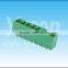 Dongguan Yxcon high quality pitch 3.5mm bending pluggable Terminal Block
