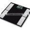 body fat weighing scale with blue backlight and BMI