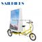 electric express tricycle ad bikes with LED