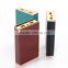 Mobile phone charger leather wallet power bank 20000mah with 18650 battery