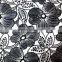 Big flower cotton embroidery on organza fabric