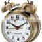 3 inch metal case mechanical alarm clock mechanism, retro design clock, desktop clock