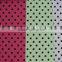 black dot on green polyester milk fiber Spandex print fabric names
