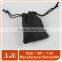 custom brand black cute jewelry pouch with string