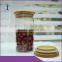 Hot-selling cheap 1kg glass jar with bamboo lid