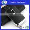 super flate leather pu wired computer optical mouse