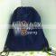 High quality wholesale polyest drawstr bag with custom printed logo