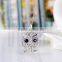 2016 jewelry trends women alloy silver plated rhinestone cute owl necklace