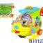 Battery operated baby toy BO musical light up yellow duck toy